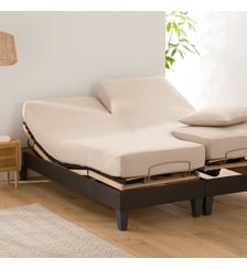 Drap housse uni en coton, lit articulé La Redoute Interieurs