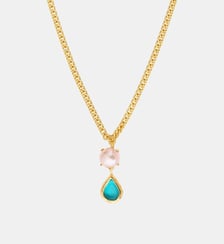 Collier pendentif   doré à l'or fin - Bysance Satellite