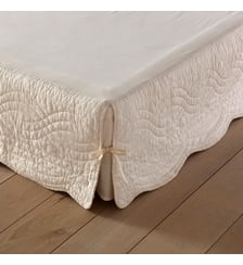 Cache sommier matelassé coton La Redoute Interieurs