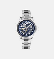 Montre automatique Skeletom Argenté, Bleu 304G161 Pierre Lannier
