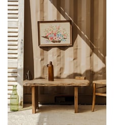 Table basse en bois Léonie N°957- Produit chiné Debongout