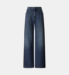 Jean wide leg avec bande en dentelle Pinko