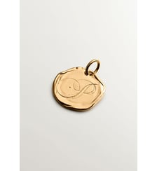 Breflage artisanal en argent 925 doré 18K avec initiale P Aristocrazy