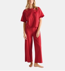 Pyjama col rond en jersey, Isaure Laurence Tavernier
