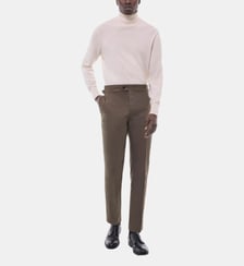 Chino ajusté en toile de coton Fursac