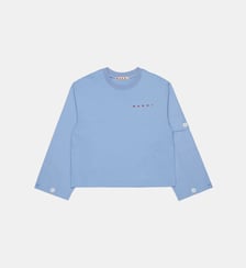 T-shirt à manches longues avec logo Marni