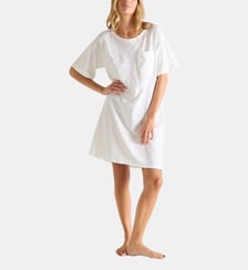 Chemise de nuit courte col rond en jersey Laurence Tavernier