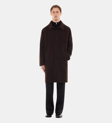 Manteau droit en laine Fursac