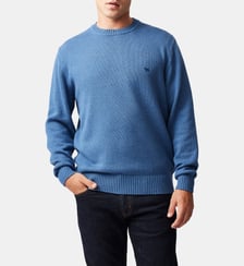 Pull droit en coton à col rond Gunn Rodd & Gunn
