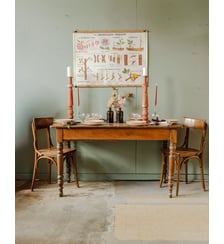 Table à manger de bistrot en bois Romy N°662- Produit chiné Debongout