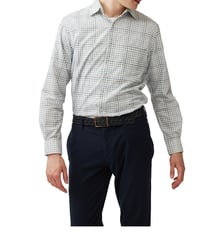 Chemise à carreaux slim en coton velour manches longues Brookdale Rodd & Gunn