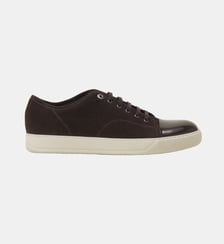 Sneakers Dbb1 En Suede Et Cuir Vernis Lanvin