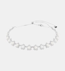 Ras-de-cou Ariana Grande x Swarovski, Perle de cristal, Métal rhodié Swarovski