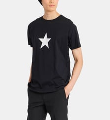 T-shirt étoile manches courtes en coton Agnès b.