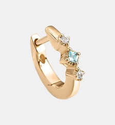 Boucle d’oreille à cerceau simple en argent 925 doré 18K Aristocrazy