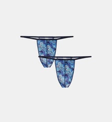 Lot de 2 strings Barrett en microfibre Hom