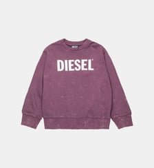 Sweat-shirt col rond avec logo Diesel Kids