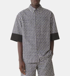 Chemise Ample En Coton Imprimé Lanvin