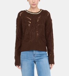 Pull ajouré orné de pierres Liu Jo