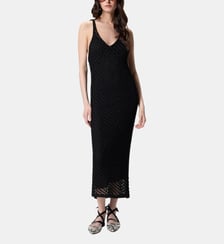Robe midi façon crochet à paillettes Pinko