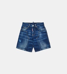 Short en denim bleu foncé Dsquared2