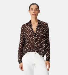 Chemise voile imprimé pois Ikks