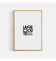 Cadre en laiton, motif piques, 21 x 29,5 cm La Redoute Interieurs
