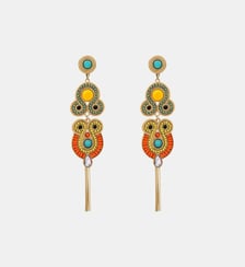 Boucles d'oreilles longues tiges percées   - Circus Satellite