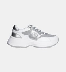 Sneakers en cuir et lurex Liu Jo