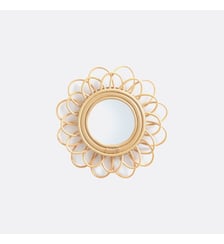 Miroir rotin forme fleur double Ø36 cm La Redoute Interieurs
