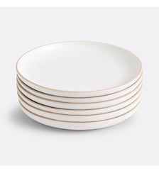 Lot de 6 assiettes plates, en grès mat La Redoute Interieurs