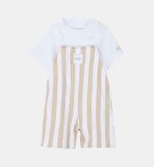 Ensemble salopette et tee-shirt BOSS Kidswear
