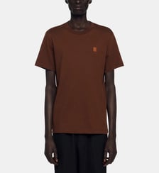 T-shirt à logo en cuir Sandro