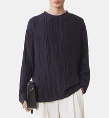 Haut Plissé En Soie Lanvin