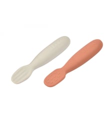 Lot de 2 pré-cuillères en silicone - terracotta/velvet grey Beaba