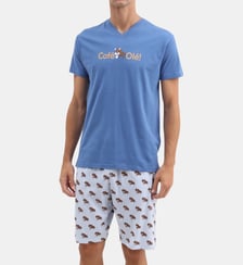 Pyjashort en jersey de coton léger - Café Olé Arthur