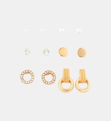 Set de 6 paires de puces d'oreilles dorées Balaboosté