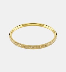 Bracelet-jonc Sublima, Pavé neige, Métal rhodié Swarovski
