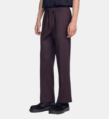 Pantalon large coton élastiqué Sandro