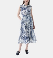 Robe rbetty - Motif floral - Coupe evasée Caroll