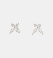Puces d'oreilles papillon avec zirconium en argent garanti Balaboosté