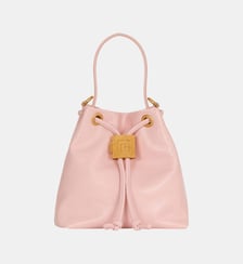 Sac Mini Pulse Bucket en cuir lisse Balmain