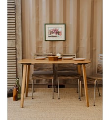 Table à manger en bois Karla N°1019- Produit chiné Debongout