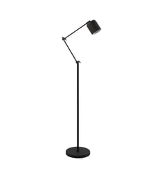 Lampadaire Rijeka - Noir mat - Ø10cm Light & Living