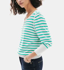 Pull mglorie - Motif rayures - Coupe droite Caroll