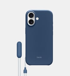 Coque iPhone 17 Magsafe stand Bleu basalte Beats