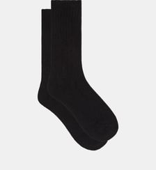 Chaussettes mi-hautes côtelées Cachemire Dim