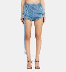 Shorts en denim satiné Diesel