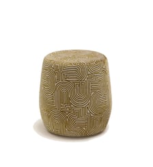 Pouf LEAH  Tissu en bouclette chinée et fils colorés Madura