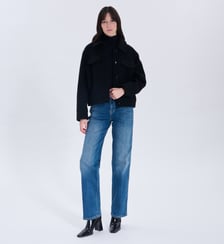 Manteau Mino Noir Zapa